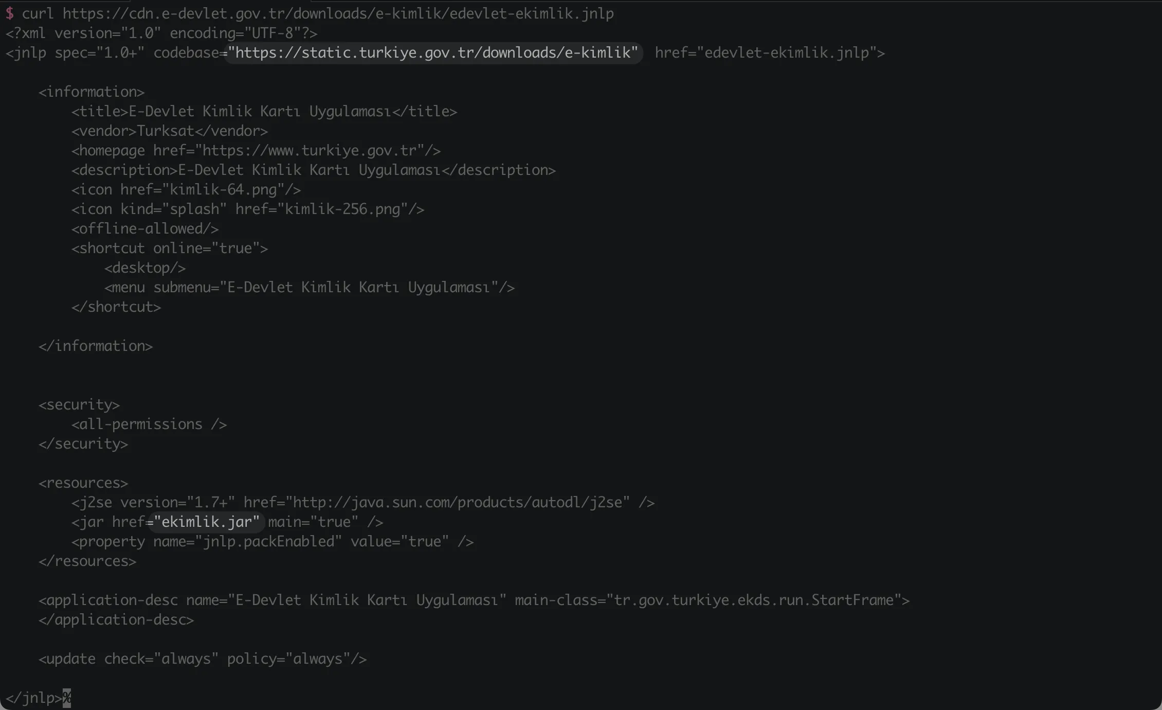 JNLP Shortcut File